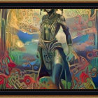 Two Women by Window in Cozy Holiday Scene