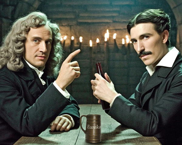 Discussion Between Two Elegantly Dressed Men