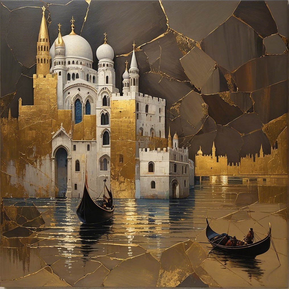 Serene Landscape with Grand Castle and Tranquil Waters