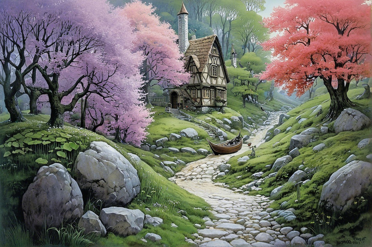 Charming Cottage in a Serene Landscape with Waterway