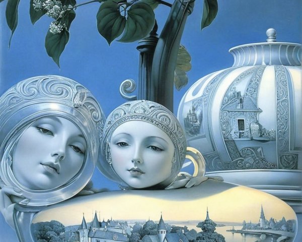 Surreal Porcelain Figures and Dreamy Landscape Designs