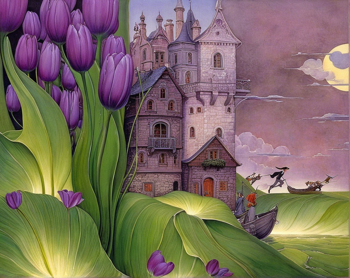 Fairytale Castle Surrounded by Nature's Beauty