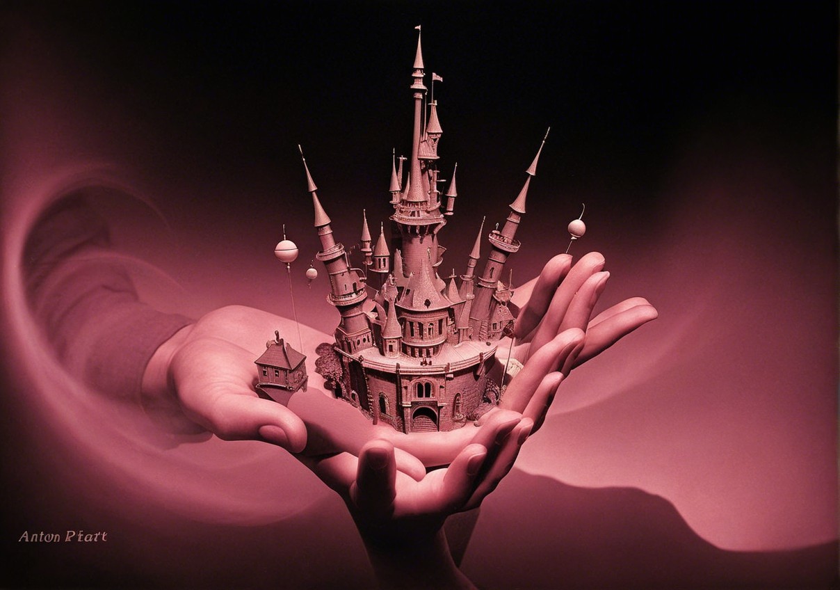 Intricately Designed Castle in Delicate Hands