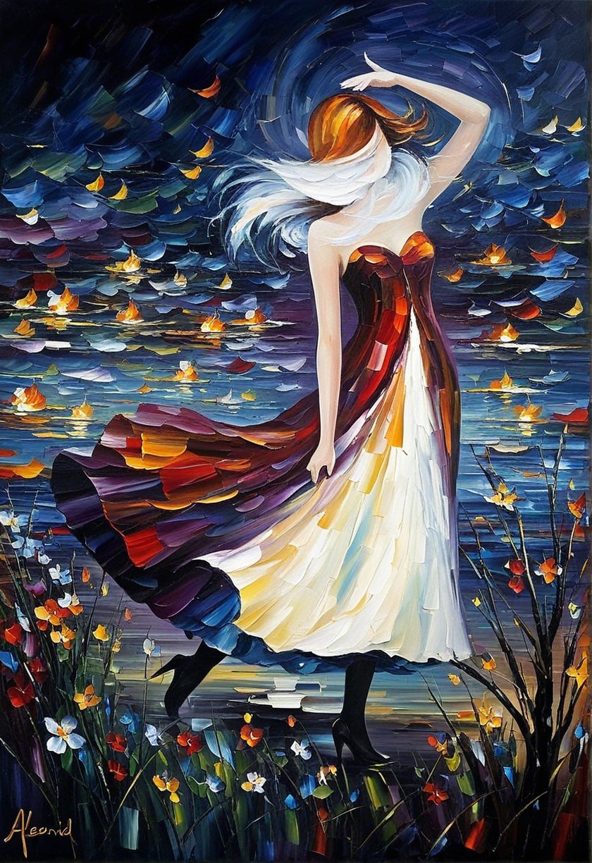 Dancing by the Lake at Dusk