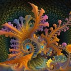 Whimsical Night Scene with Woman and Enchanted Forest