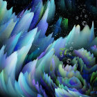 Colorful Pastel Fractals with Cosmic Background