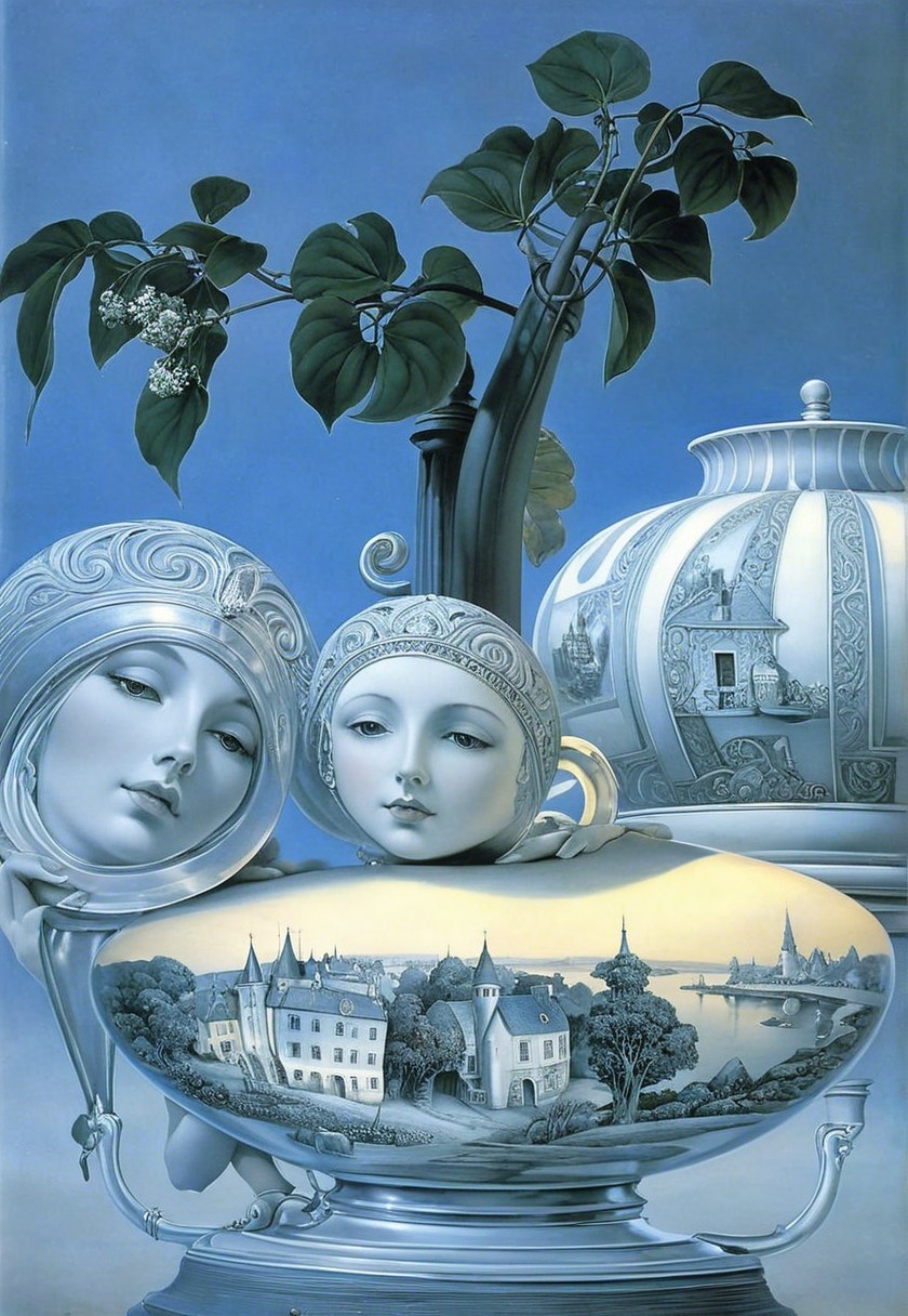 Surreal Porcelain Figures and Dreamy Landscape Designs