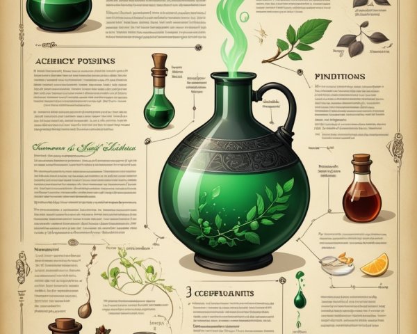 Infographic on Potions with Green Concoction Details