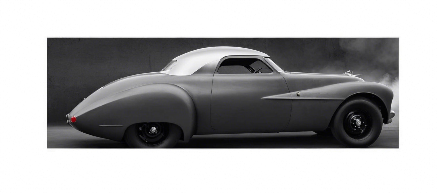 Classic Car with Aerodynamic Design and Retro Styling