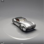 Classic Green Car with Chrome Finish and Vintage Design