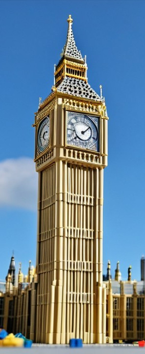 Detailed Model of Big Ben with Architectural Features