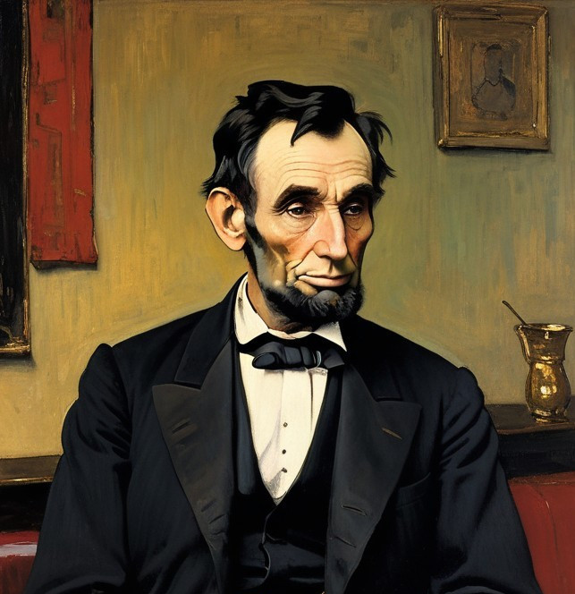 Portrait of a Solemn Man in Formal Attire