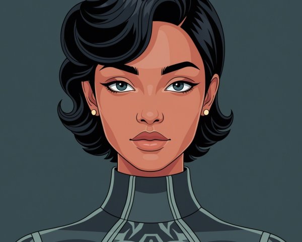 Portrait of a Confident Young Woman in Stylish Attire