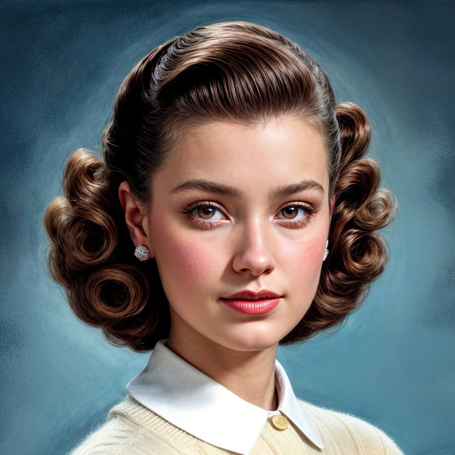 Vintage Curls and Classic Beauty in Soft Fashion