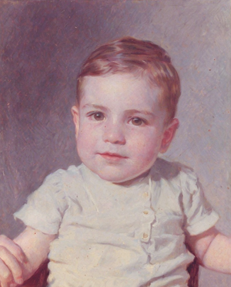 Portrait of a Young Child with Serene Expression