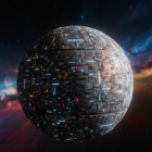 Spherical Space Structure Surrounded by Nebulae and Stars