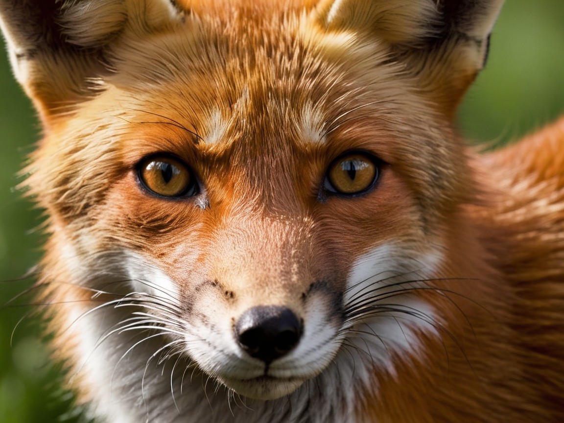 Close-Up of a Juvenile Red Fox with Rich Fur