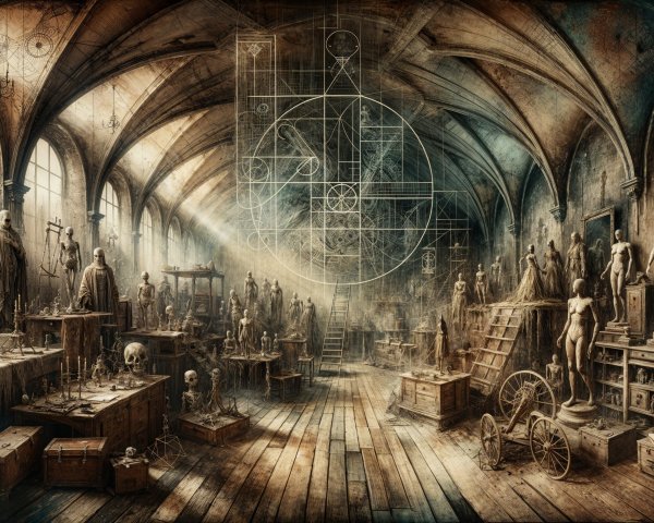 Eerie Workshop with Lifelike Sculptures and Models