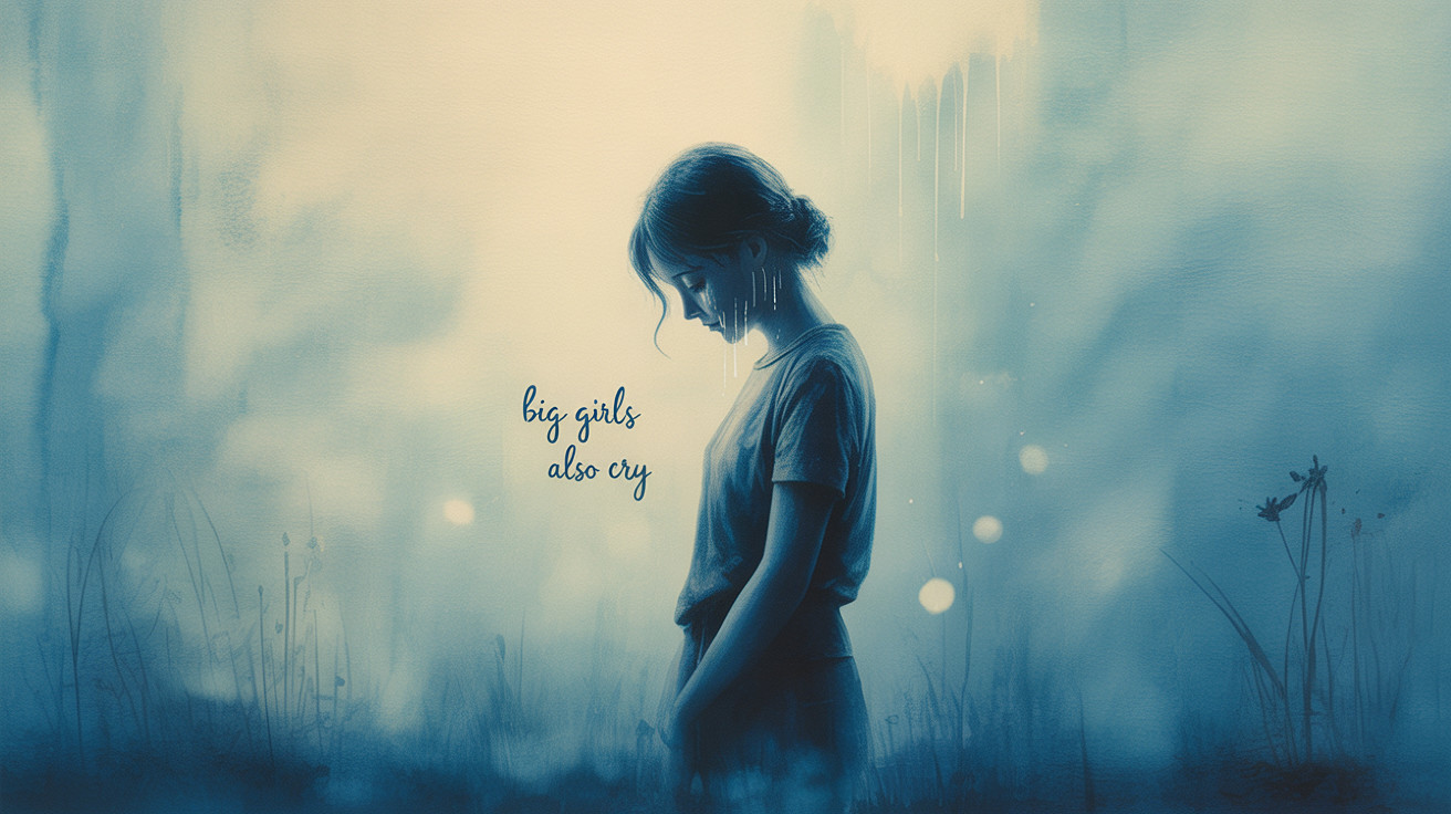 Ethereal Image of a Young Girl in a Misty Setting