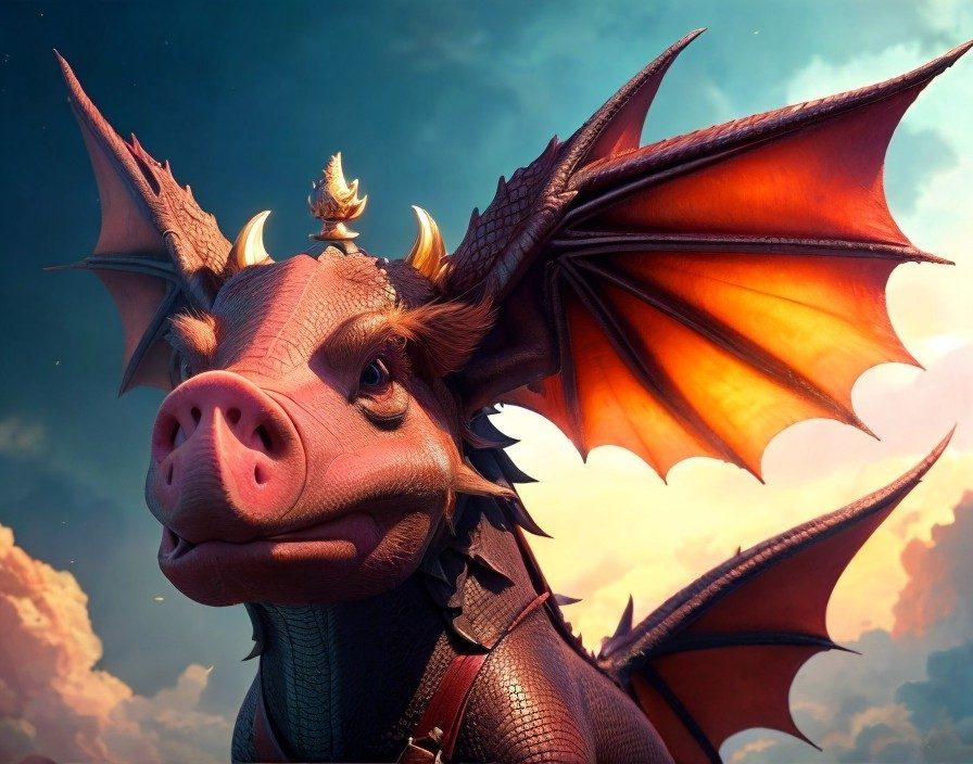 Dragon-pig can fly