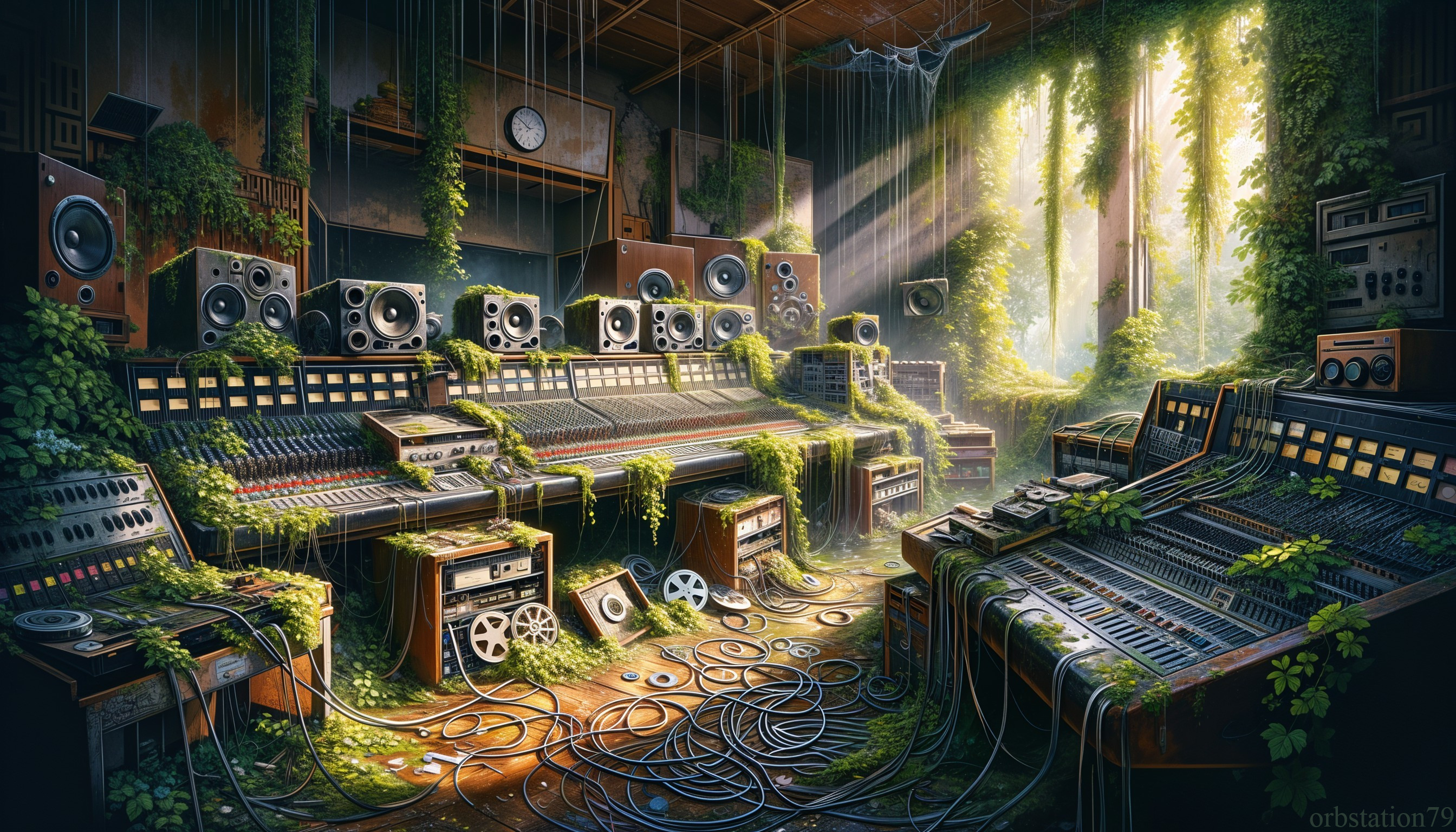 Abandoned Recording Studio Overrun by Nature