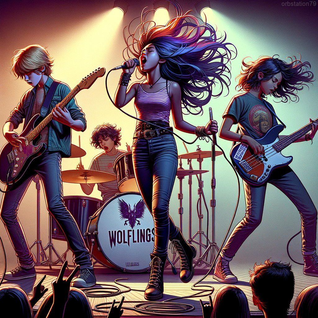 Dynamic Band Performance with Engaging Stage Elements