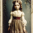Sepia-toned photograph of a 19th-century girl