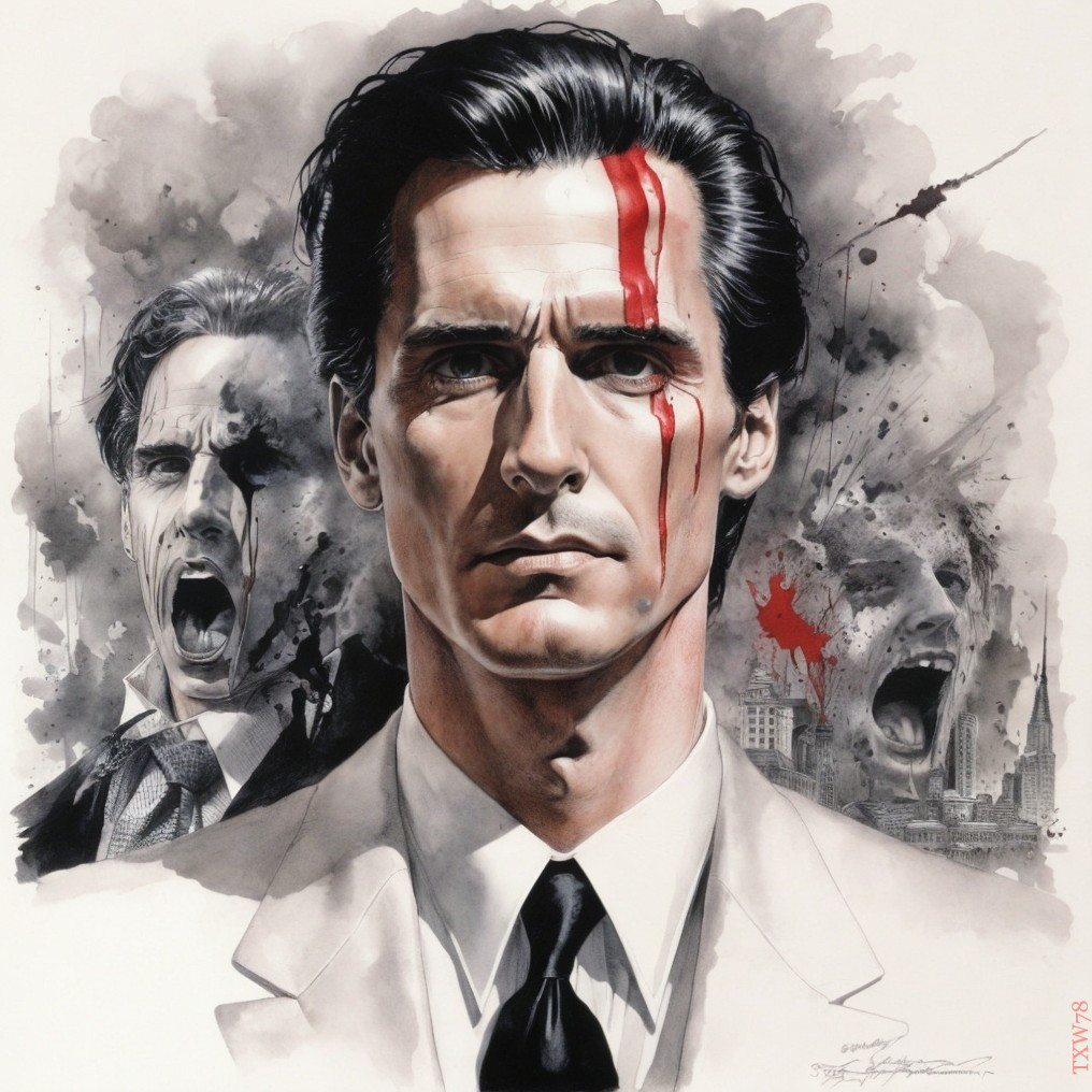 Illustration of a Man in Suit with Varied Expressions