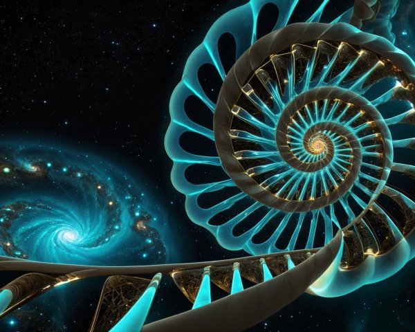 Luminous Spiral Structure Against Cosmic Backdrop