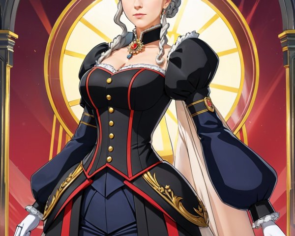 Fantasy Portrait of a Queen in Victorian Attire