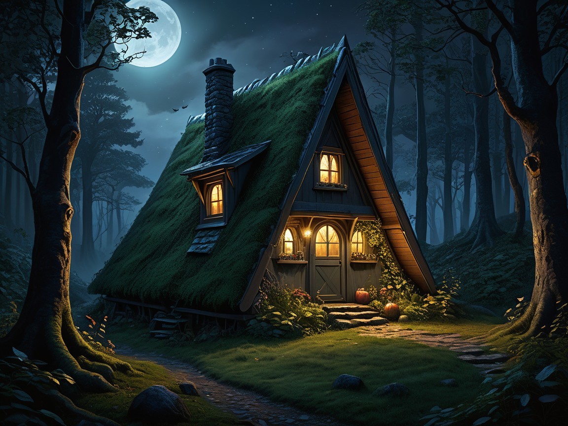 Fairy Tale Cottage in an Ancient Forest Setting