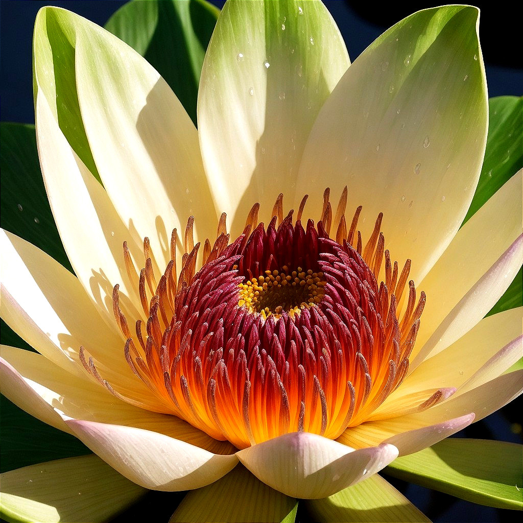 Floral Radiance: Yellow Water Lily in Bloom