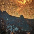 Tranquil Winter Scene with Cozy Houses and Mountains