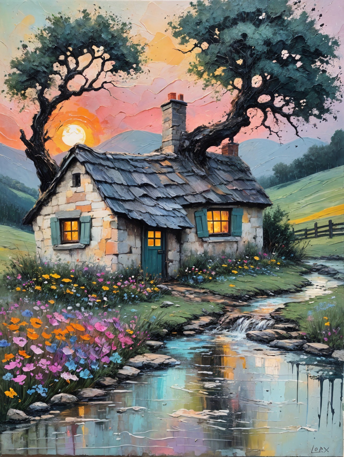 Charming Cottage by the Serene Stream