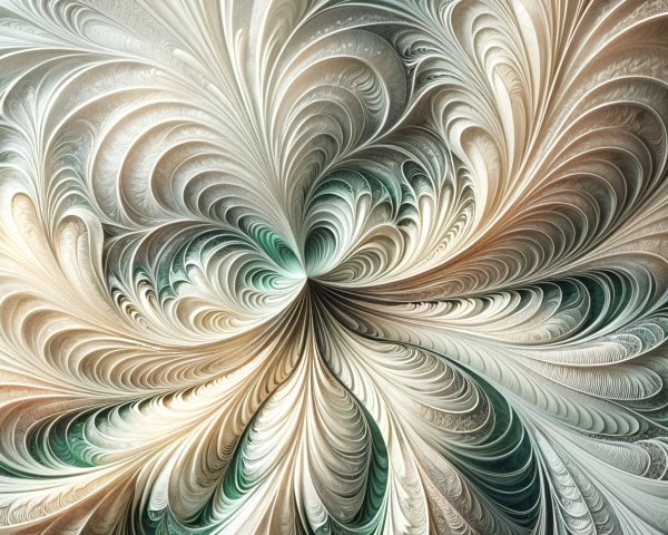 Abstract Design with Swirling Patterns and Soft Tones