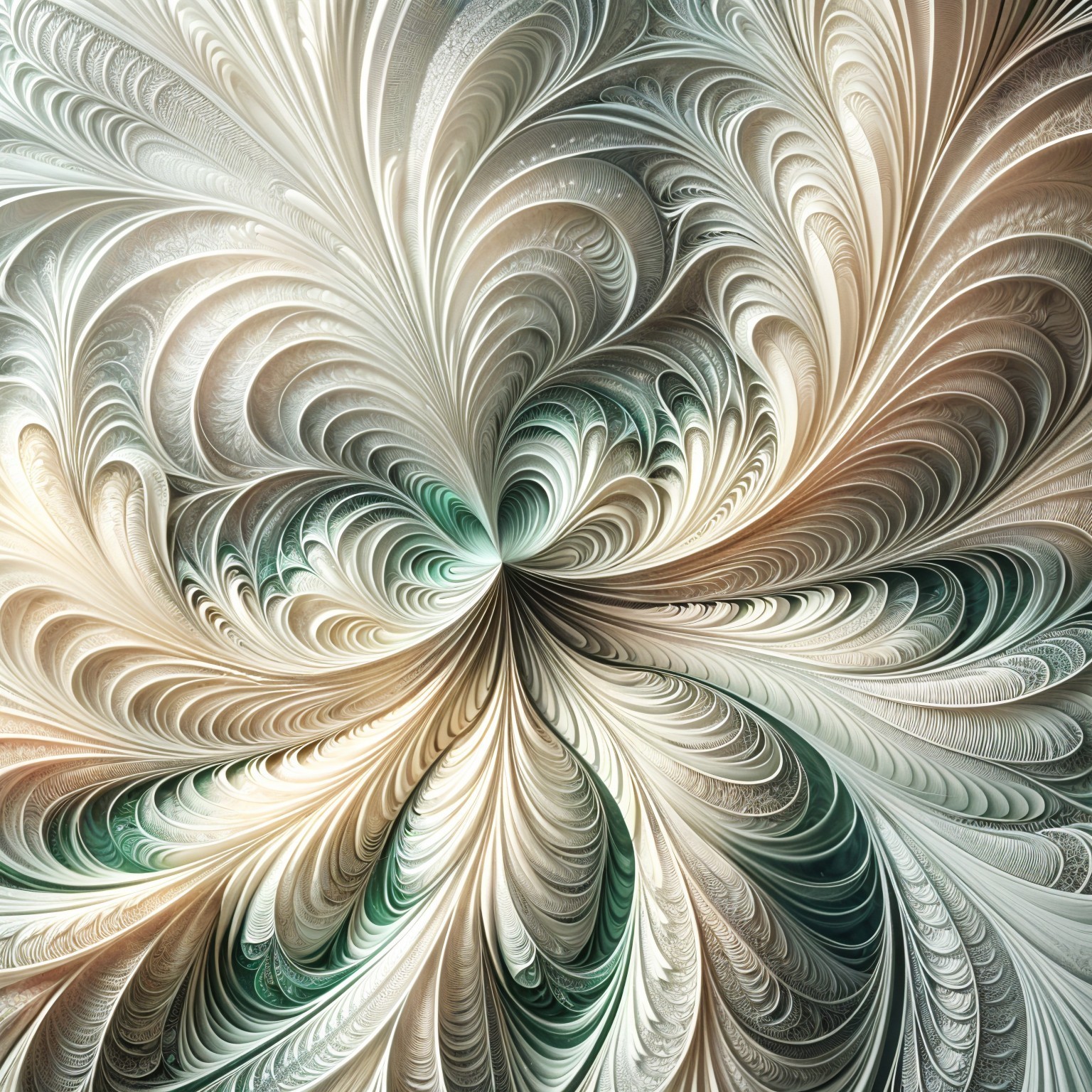 Abstract Design with Swirling Patterns and Soft Tones