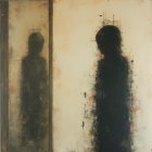 Silhouetted Figures in Minimalist Moody Artwork