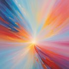 Vibrant Color Explosion with Dynamic Brush Strokes