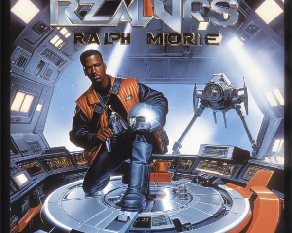 Futuristic Spaceship Cockpit with Control Panels and Gear