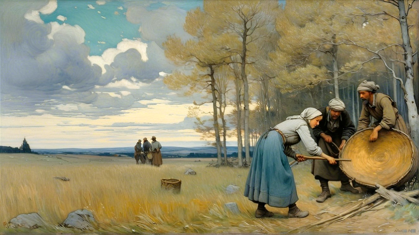 Collaborative Work in a Serene Landscape Setting