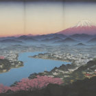 Serene Landscape with Mountain and Tranquil River