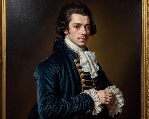 Portrait of a Young Man in 18th-Century Attire