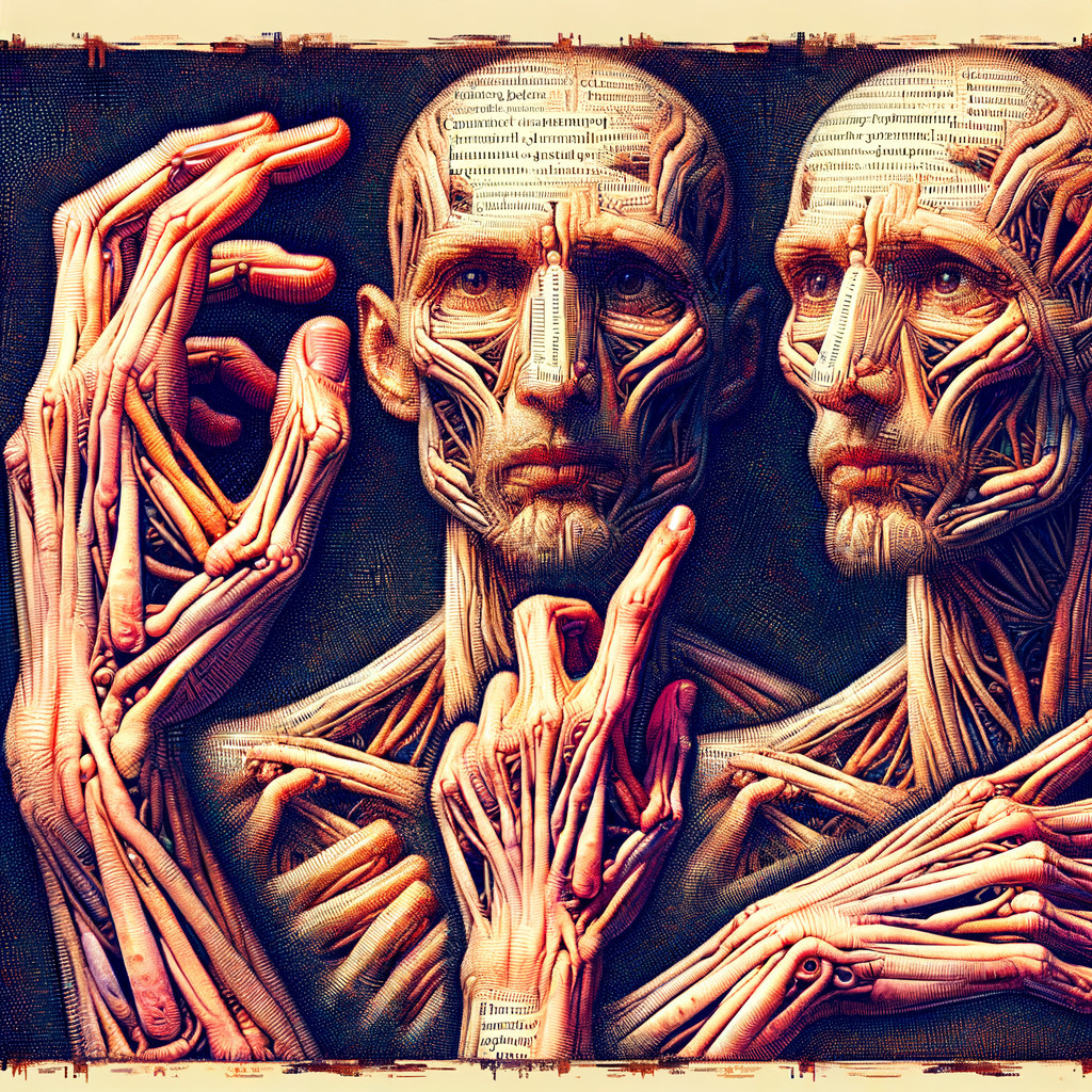 Stylized Skeletal Figures with Anatomical Details