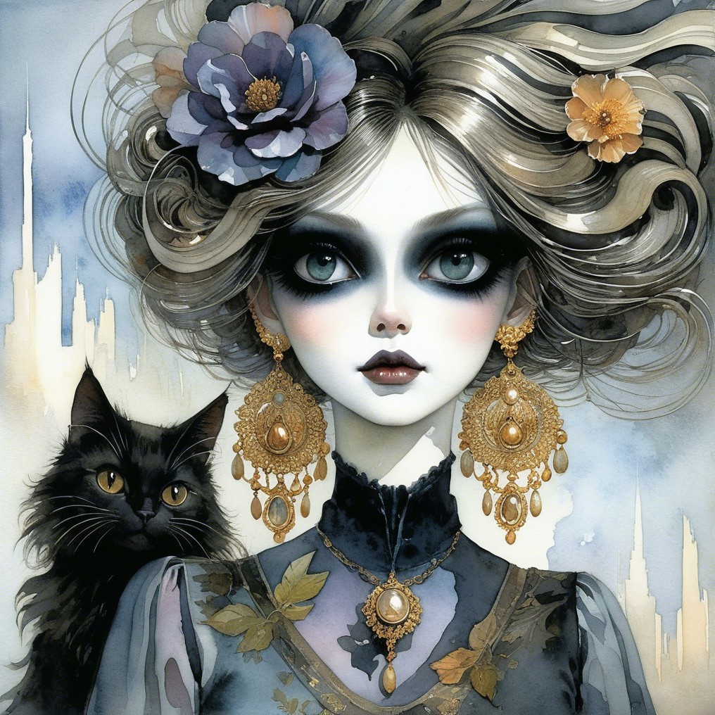 Enchanting Portrait of a Young Woman
