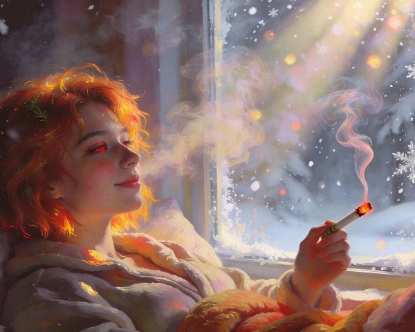 Photorealistic Digital Painting of a Young Woman