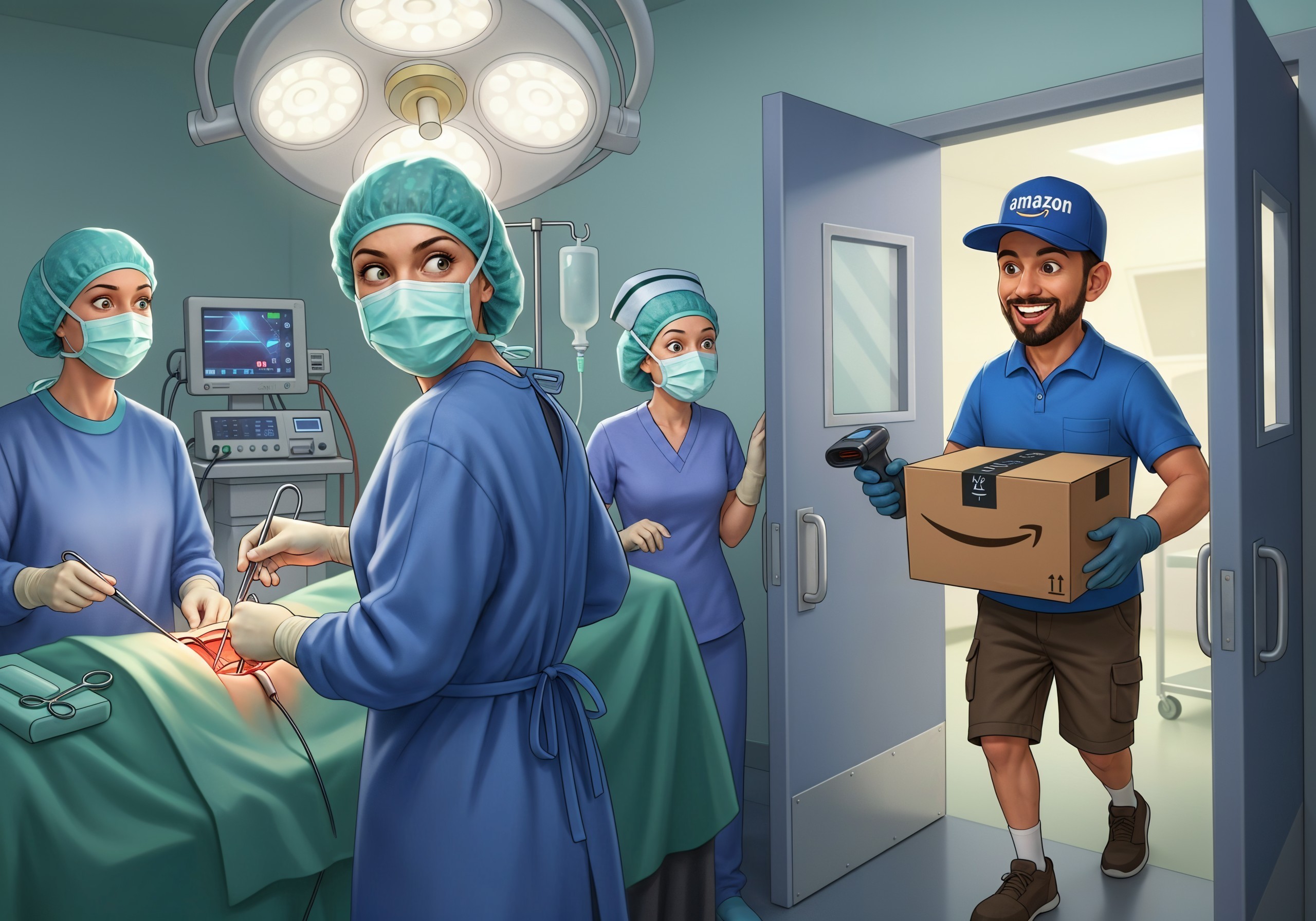 Unexpected Delivery in a Modern Operating Room