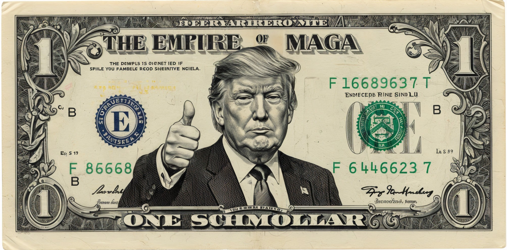 Parody Banknote Design of "ONE SCHMOLLAR" Currency