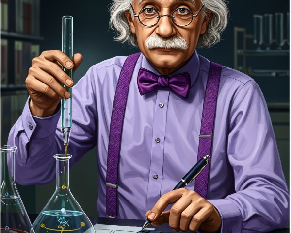 Scientist Measuring Liquid in Laboratory Setting