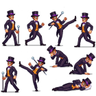 Cartoon Man Pixel Art Animation Spritesheet Details