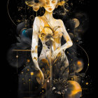 Digital Portrait of Asian Woman in Eclectic Outfit